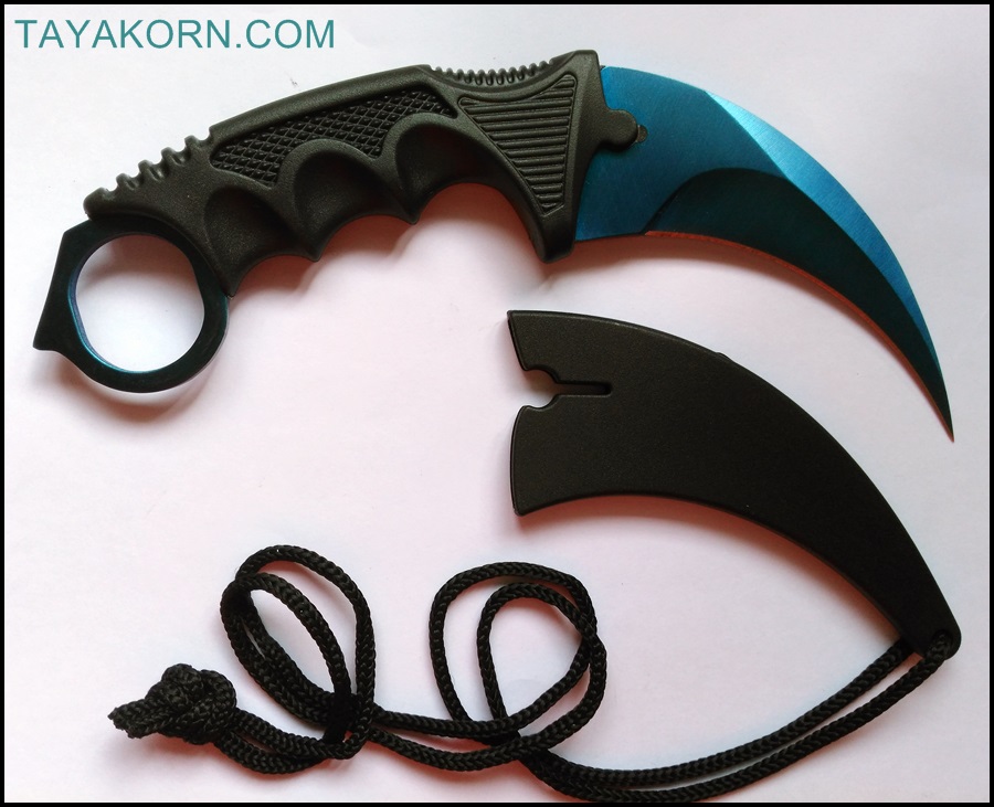 มีดคารัมบิตบลูซีสตอร์ม BlueSeaStorm Karambit Knife ( BLUE SEA )