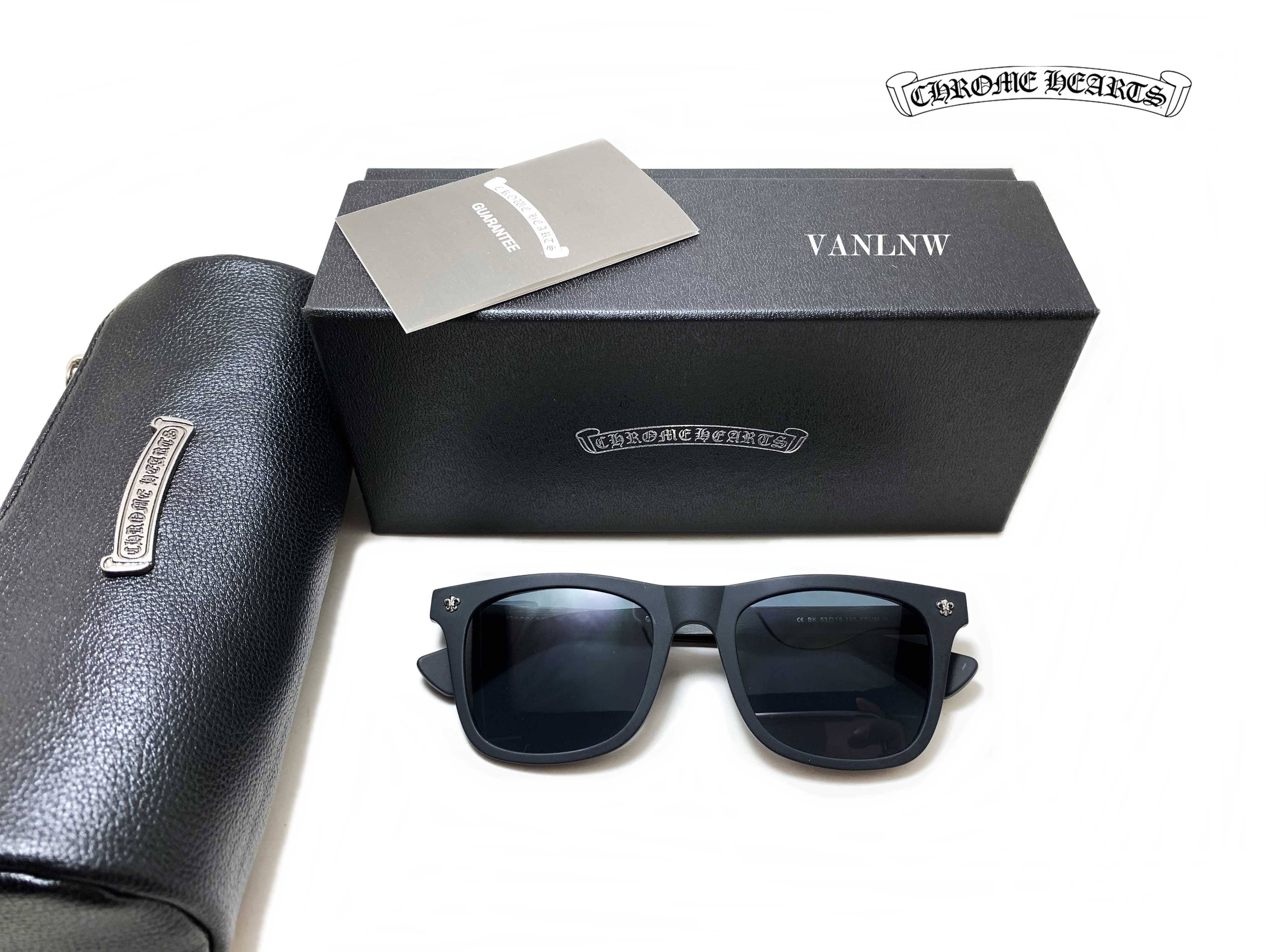แว่นกันแดด Chrome Hearts FRUM II Sunglasses <ดำ>