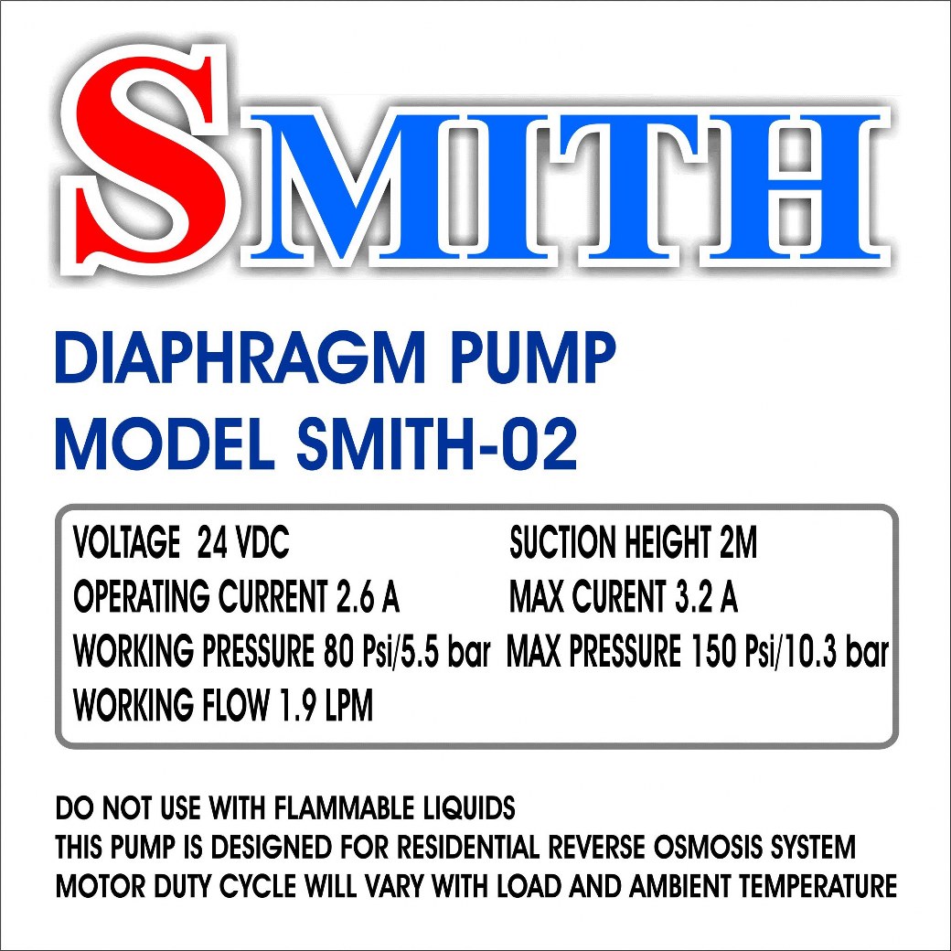 เครื่องพ่นหมอก 10.3 บาร์ SMITH รุ่น SMITH-02 + Adapter 24V 3A + ข้อต่อปั๊ม
