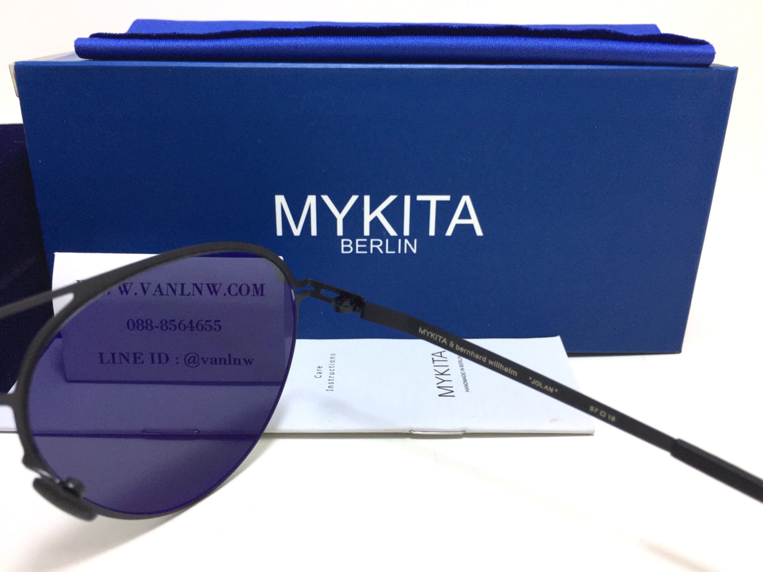 แว่นกันแดด MYKITA JOLAN Black/Pitch Black <ดำ>