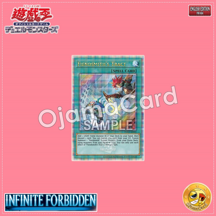 INFO-AE061 : Fiendsmith's Tract / Engraved Demon's Holy Hymn (Quarter Century Secret Rare)