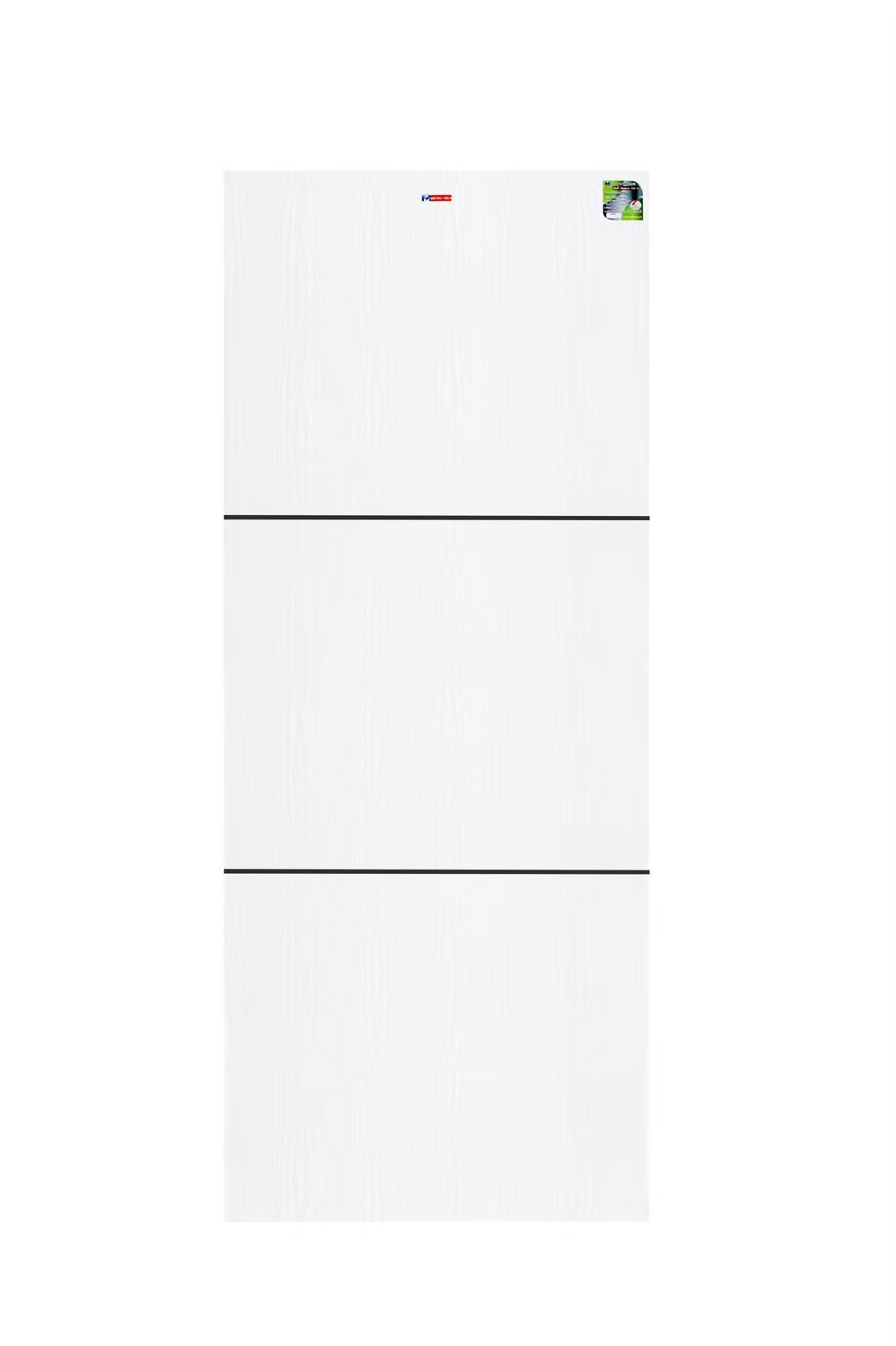ประตูUPVCเมโทร-เทค MP-14 รุ่น เซาะร่อง สีไวท์โอ๊ค ขนาด 80*200 ซม.