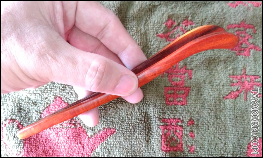 คีมไม้คีบแก้วชา แบบA TKTA-KK1