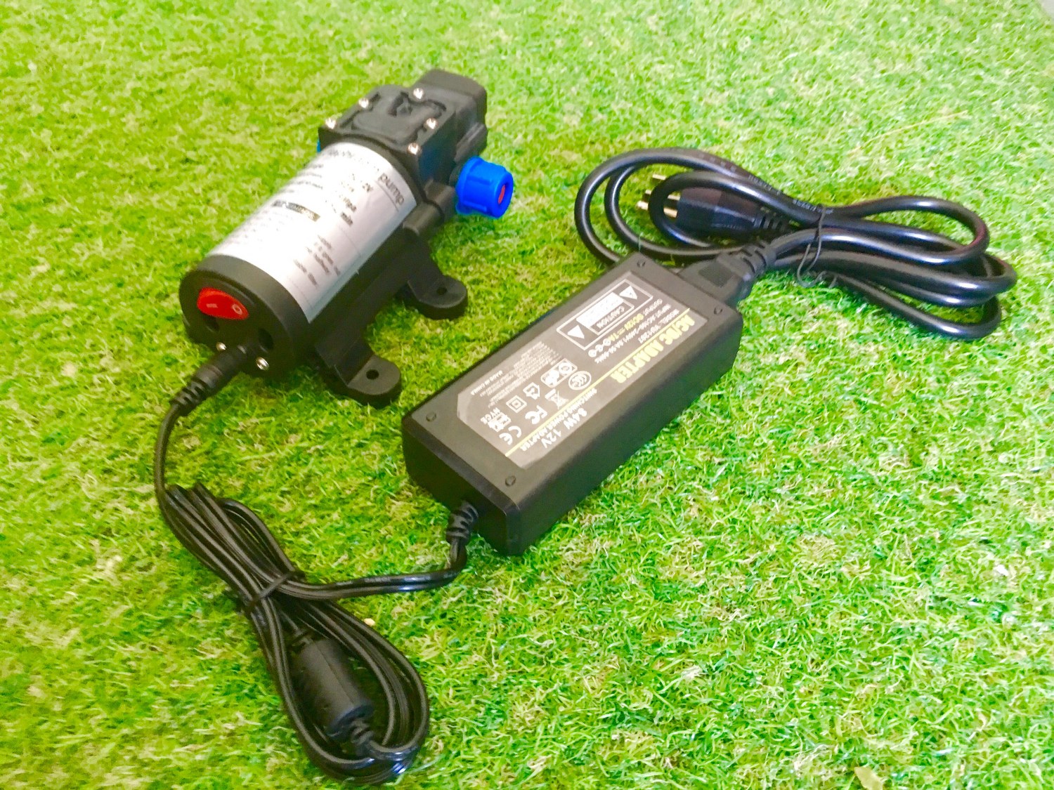 ชุดปั๊มล้างรถ DC12V 9 บาร์ + Adapter 12VDC 7A