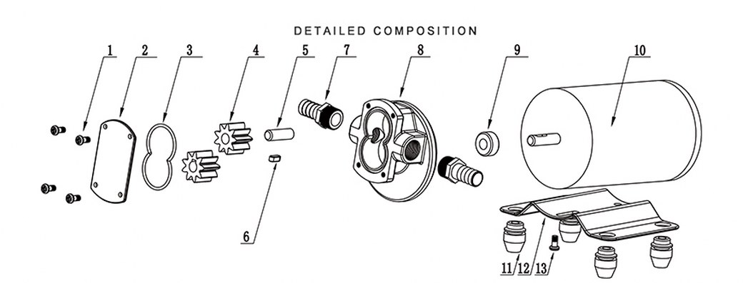 ปั๊มดูดน้ำมัน DC 24V 144W ( Gear Pump )