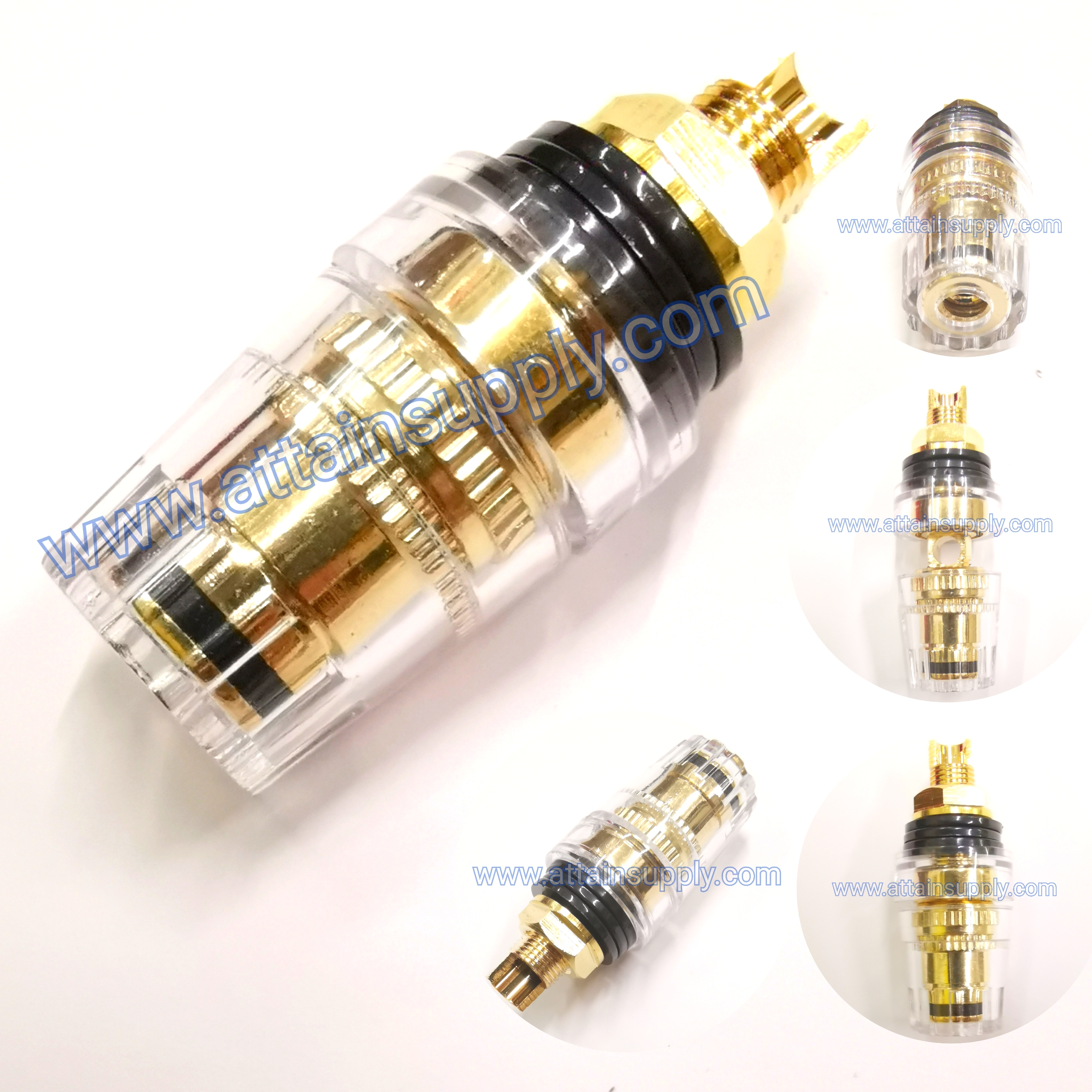BIDINGPOST GOLD PLASTIC-B/BLACK