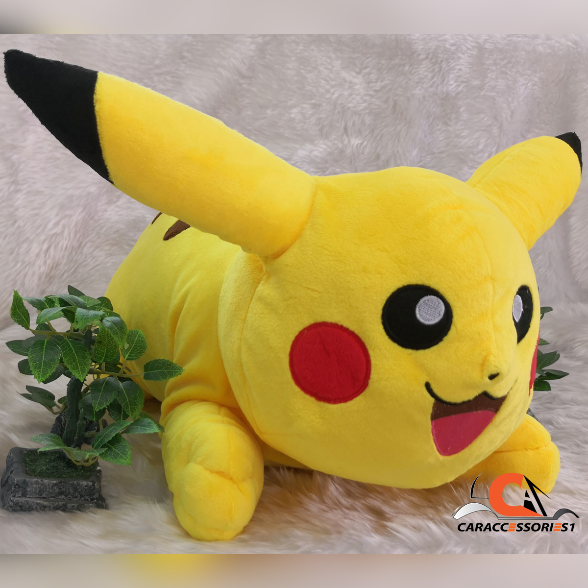 ตุ๊กตา Pokemon โปเกม่อนปิกกาจูหมอบ 19 นิ้ว ลิขสิทธิ์แท้ พร้อมส่ง