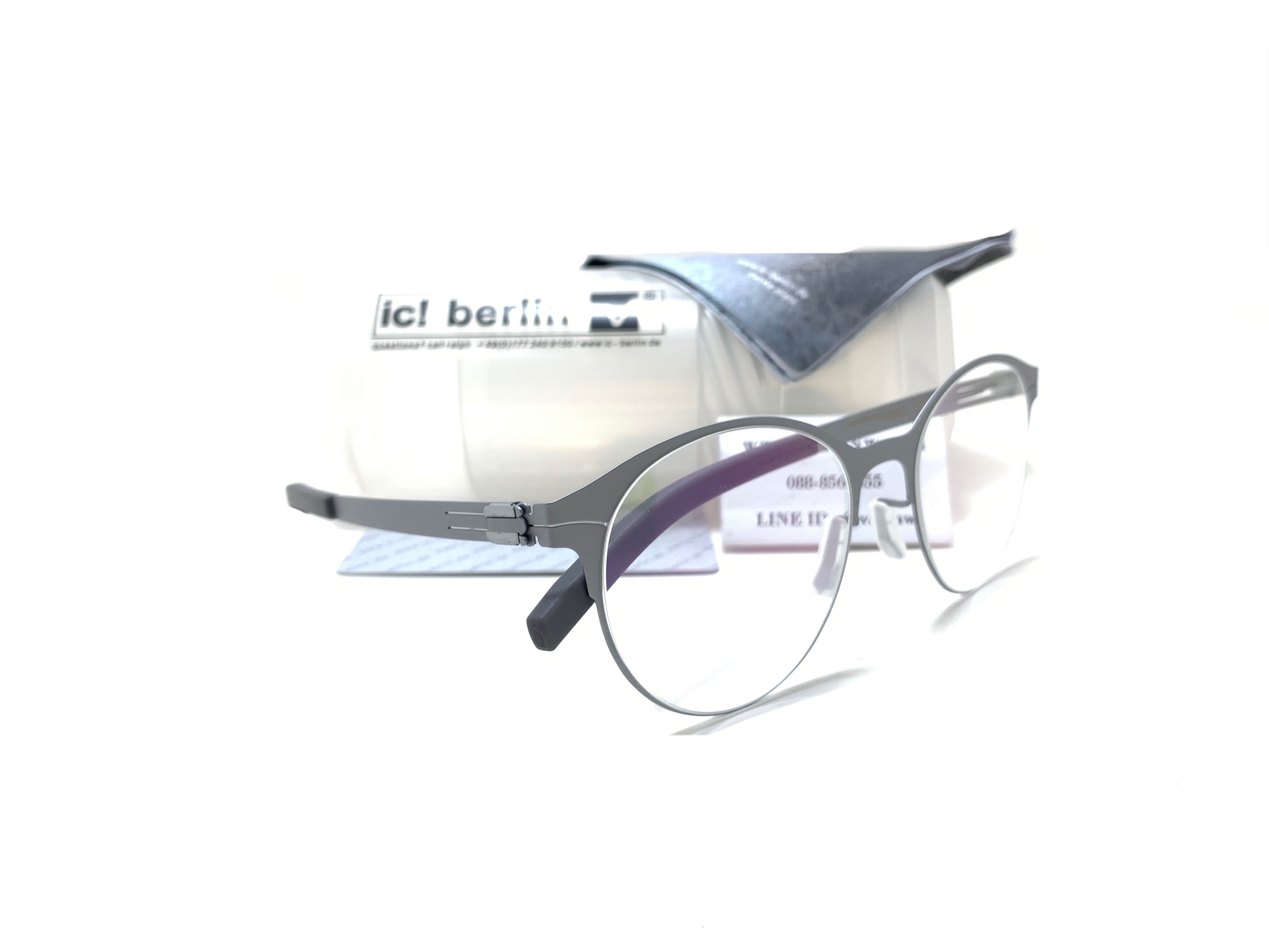 แว่นสายตา ic berlin model nameless 14 chrome 51-21 <เงิน>