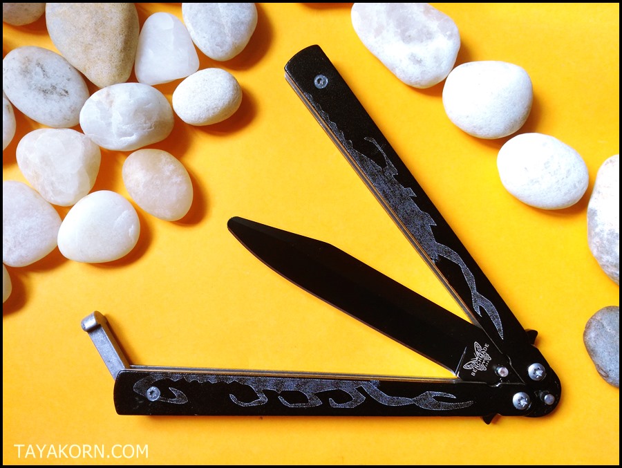 มีดซ้อมควงเดอะสกอร์เปี้ยน THE SCORPION BALISONG TRAINER KNIFE TKBS-SP701TR