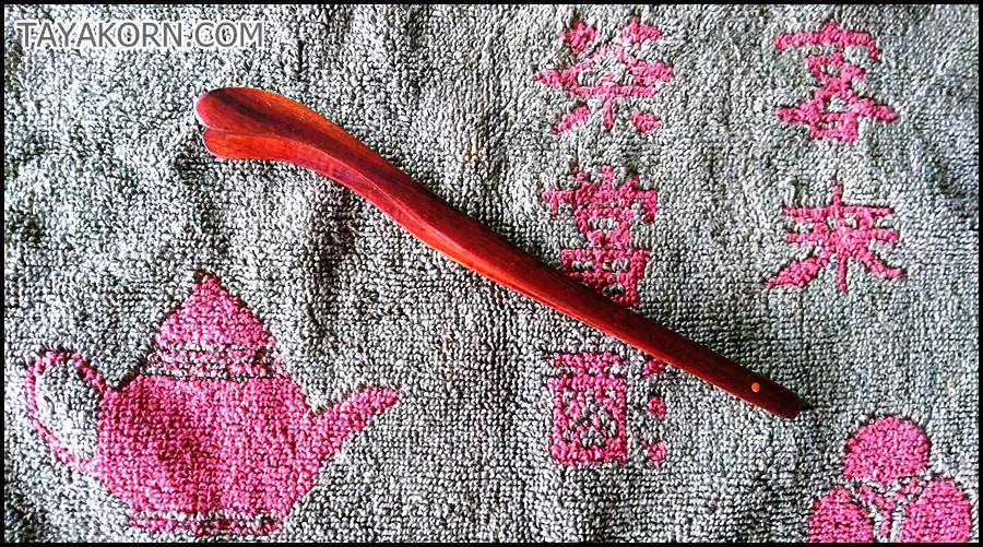 คีมไม้คีบแก้วชา แบบA TKTA-KK1