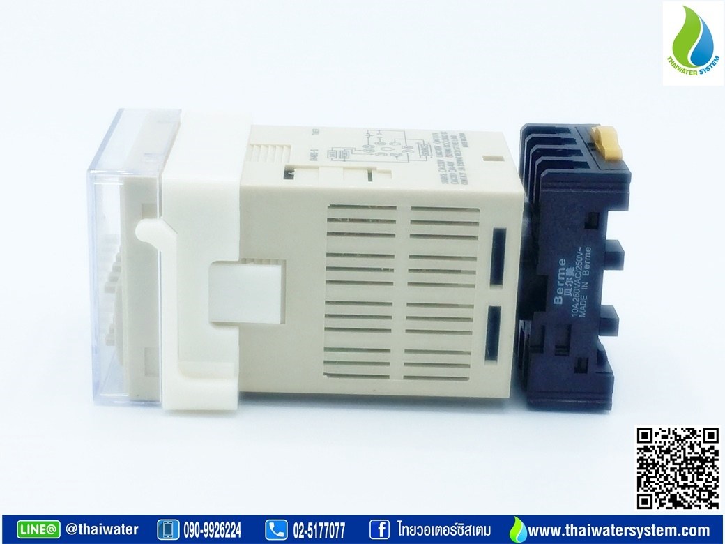 10-DH48S-S-12VDC Timer ทามเมอร์ เครื่องตั้งเวลา สลับเปิด-ปิด 12V ( 0.1 วินาที - 99 ชั่วโมง ) ยี่ห้อ Berme รุ่น DH48S-S (SKU-228)