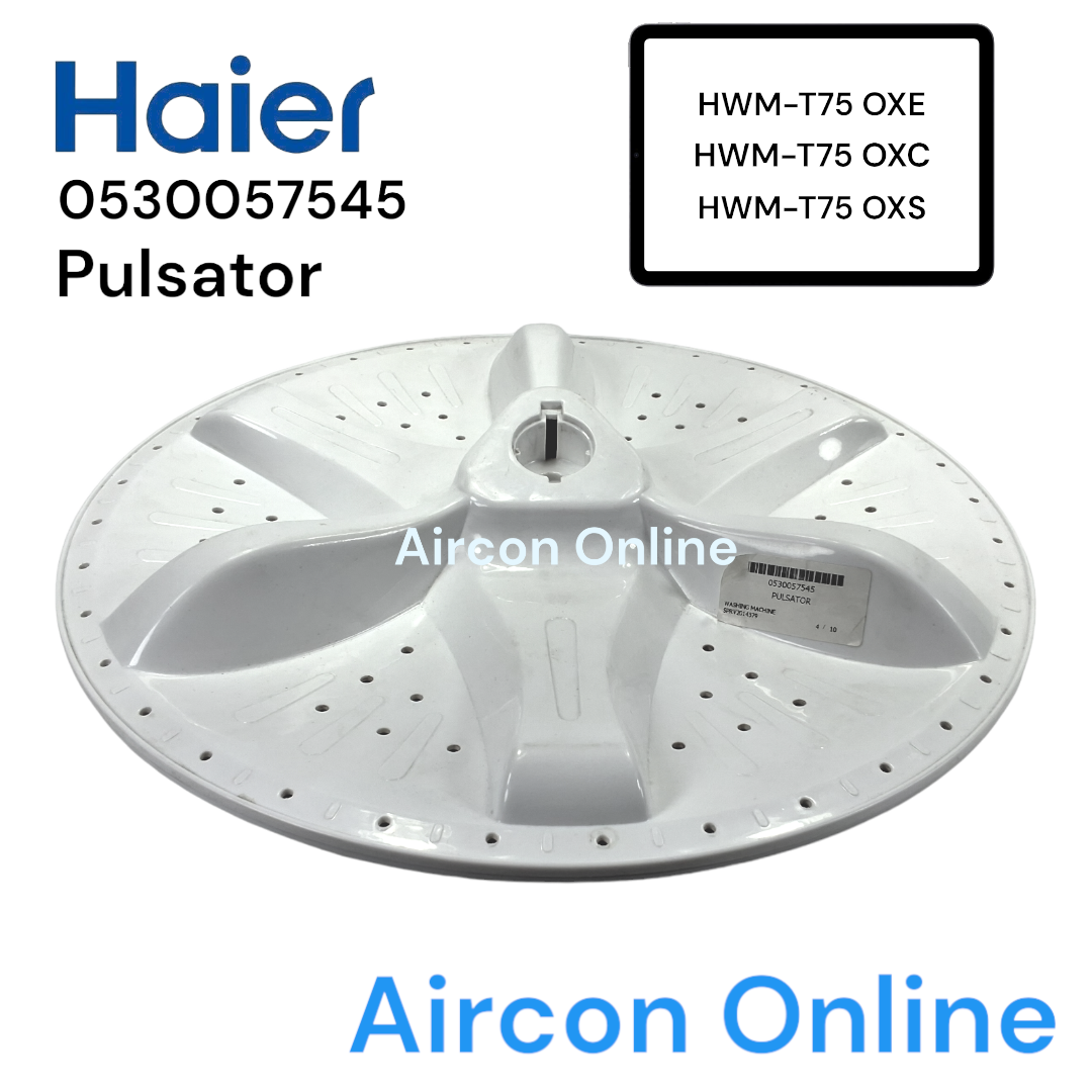 Pulsator จานซักเครื่องซักผ้า Haier รหัส 0530057545 รุ่น HWM-T75 OXE , HWM-T75 OXC และ HWM-T75 OXS