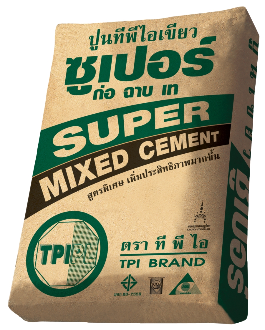 ปูนทีพีไอ เขียวซูเปอร์ 40 กก./ถุง ราคานี้สำหรับ 200 ถุงขึ้นไป ***ค่าจัดส่งคิดตามระยะทาง*** หากต้องการสั่งซื้อจำนวนน้อยกว่า 200 ถุง กรุณาทักแอดมินสอบถามราคาพิเศษ TPI