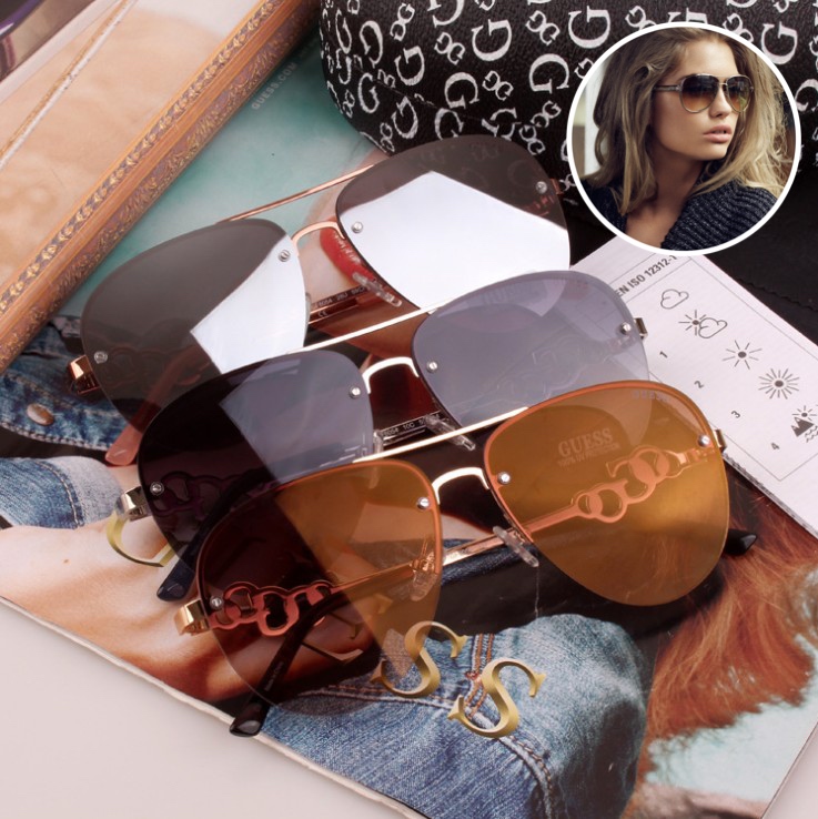 แว่นกันแดด Guess Sunglasses รุ่น GF6054 59-14 145 *3 <แท้ 100%>