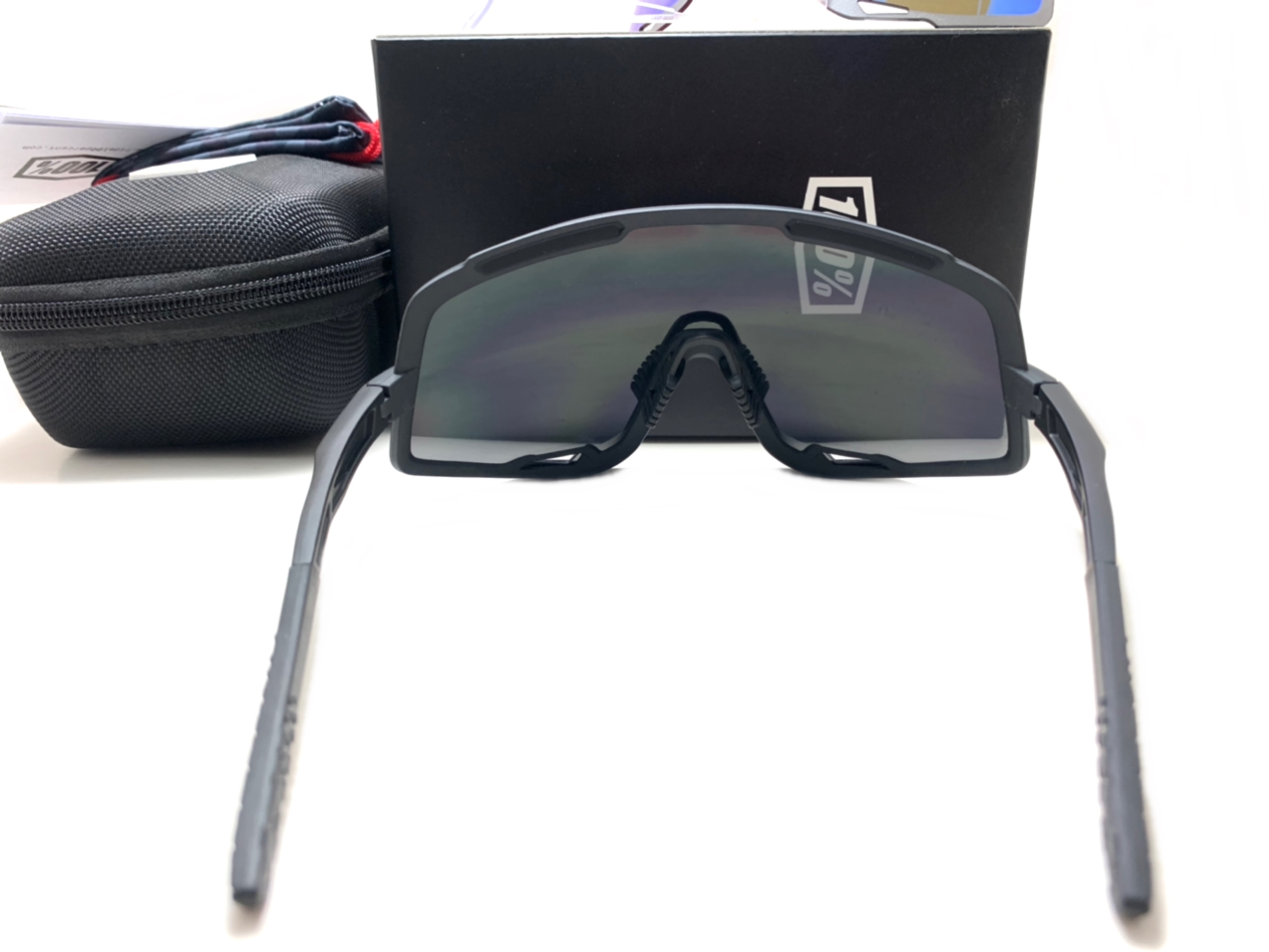 แว่นกันแดด แว่นปั่นจักรยาน 100% Speedcraft Glendale <Soft Tact Black Smoke Lens>