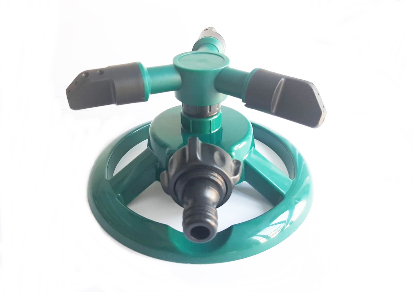 05-SP-01-DGR SP-1 สปริงเกอร์รดน้ำต้นไม้หมุนรอบทิศทาง 360 องศา 3 แขน พร้อมฐาน สีเขียวเข้ม