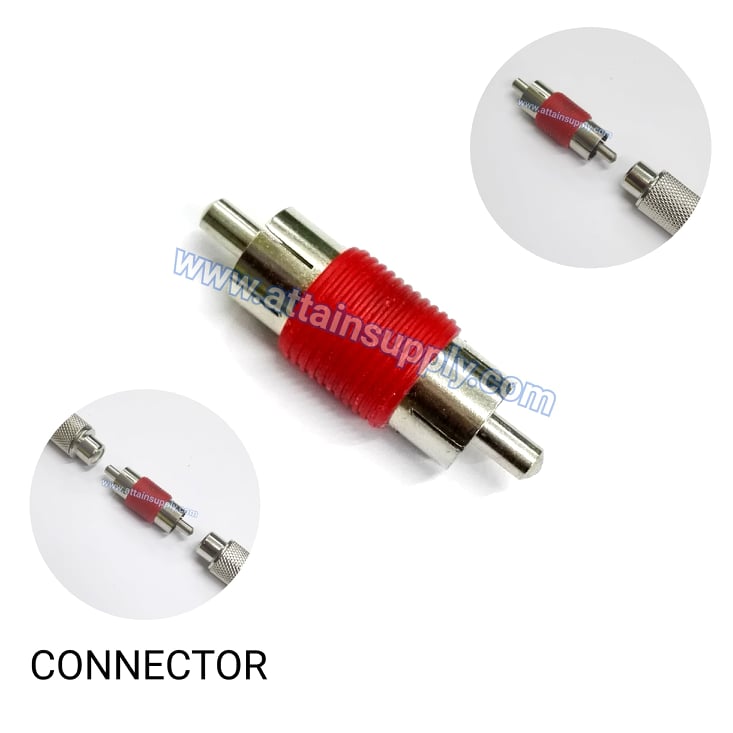 P.RCA-P.RCA CONNECTOR/RED