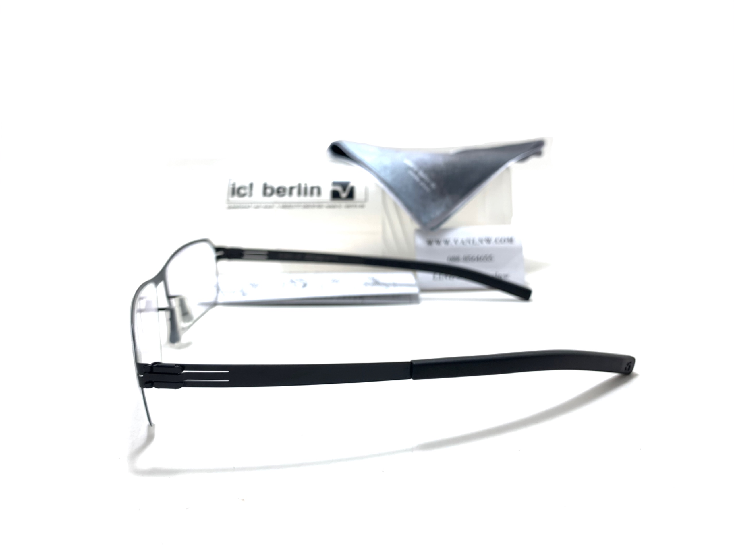 แว่นสายตา ic berlin model grimsel black 55-17 <ดำ>