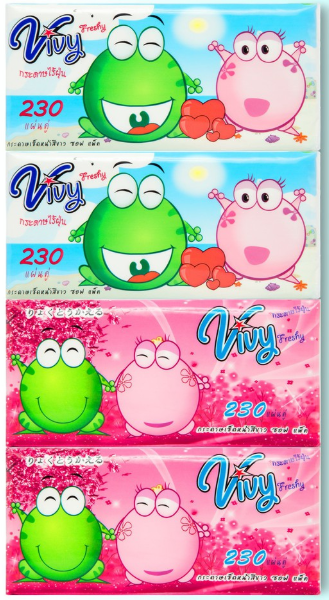 ทิชชู่วีวี่ 230 แผ่น (1 ลังมี 40 ชิ้น) Vivy