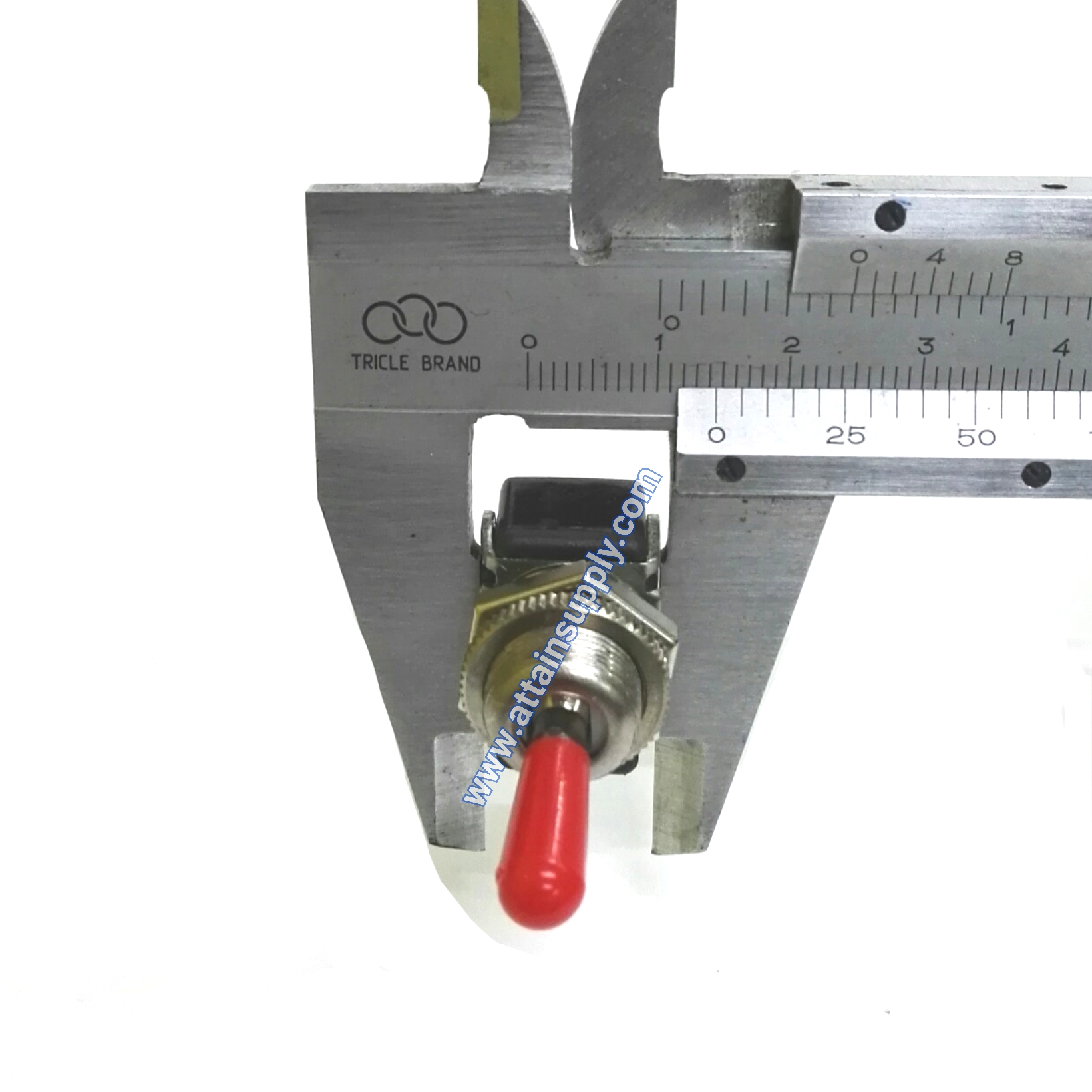 สวิทช์โยกON-OFF 2ขา/แบบขันน็อต-แกนยางแดง