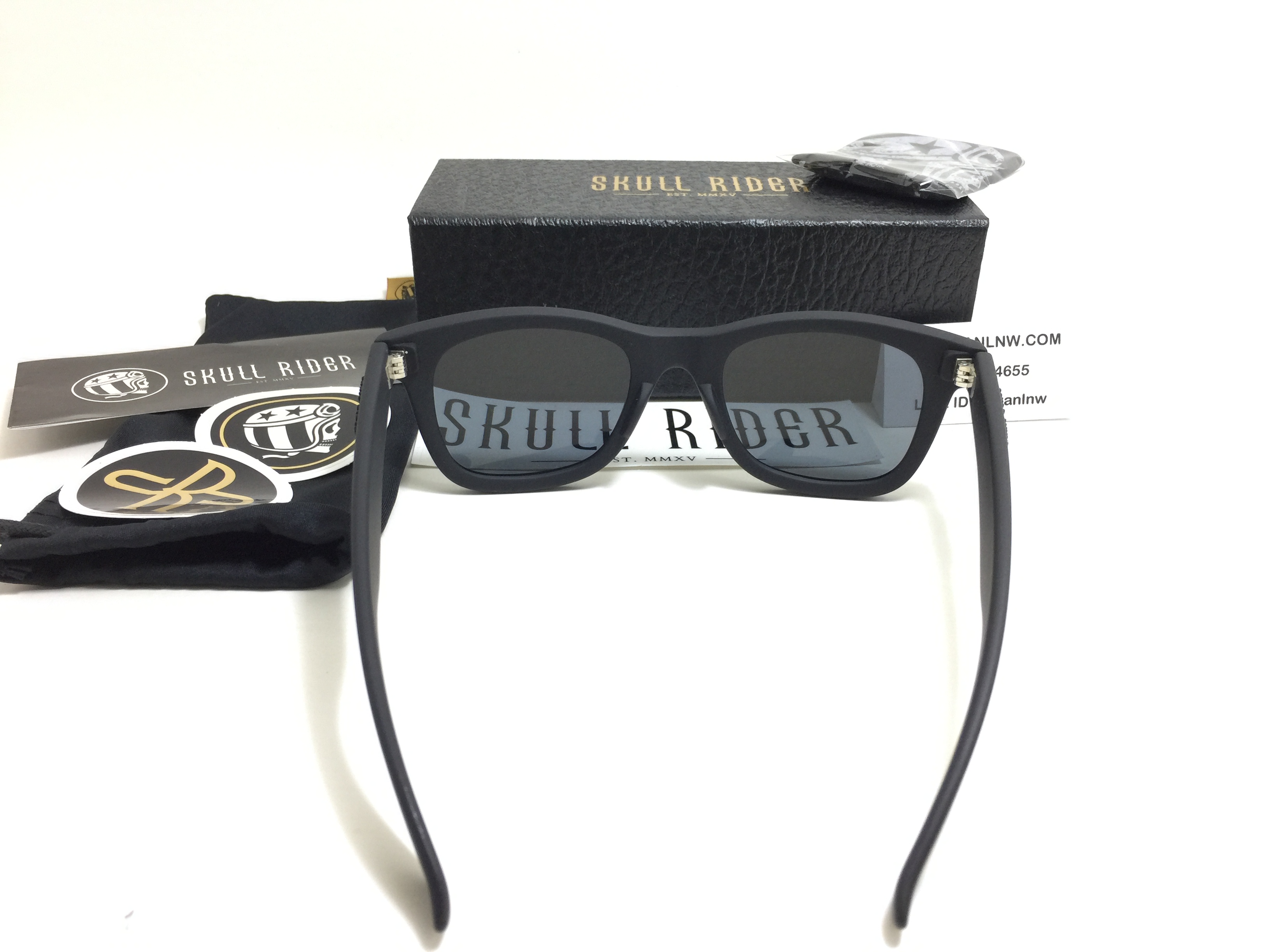 แว่นกันแดด SKULL RIDER รุ่น Rubber Stripe Gold <Skull-39>