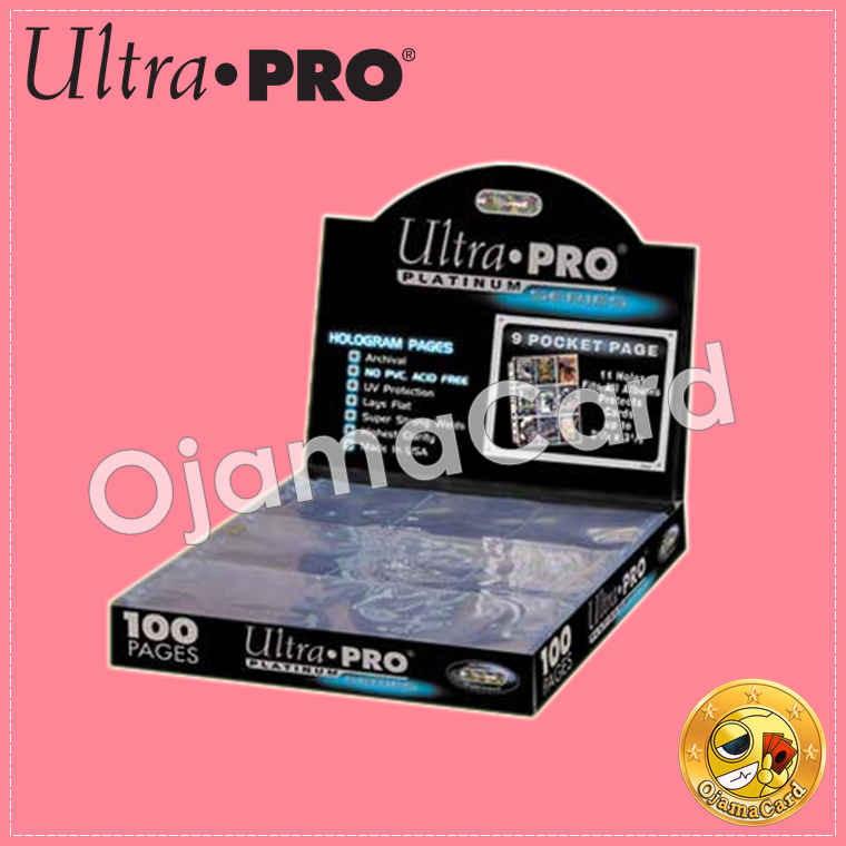 Ultra•Pro 9-Pocket Platinum Topload Page for Standard Size Cards (100 Sheets)「ไส้แฟ้ม 9 ช่อง สำหรับใส่การ์ด สะสมการ์ด」