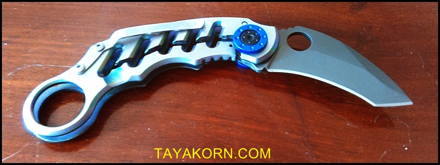 มีดคารัมบิตโรโบฮอว์ค2 RoboHawk2 Karambit Knife TKKB3