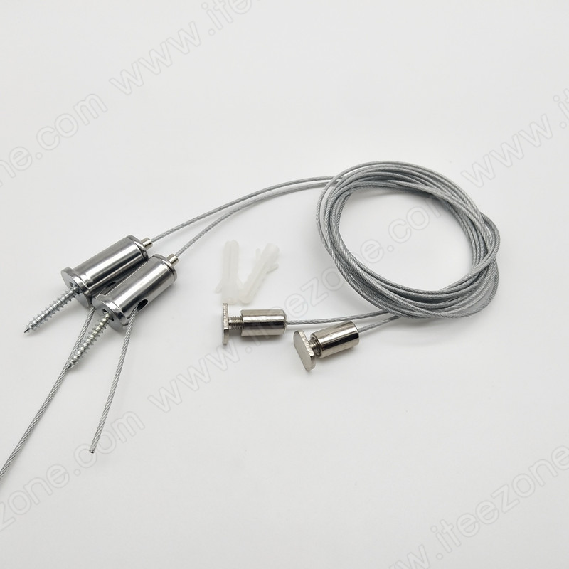 มีสต๊อก สลิงสำหรับ รางแขวน 1 ชุด มี 2 เส้น รางอลูมิเนียม (Aluminium Profile) รางไฟ Aluminium Profile รางอลูมิเนียม ใช้กับไฟเส้น LED รางไฟเส้น rail led track โพรไฟล์