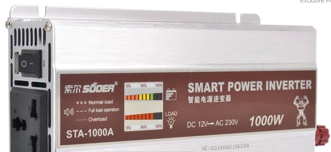 อินเวอร์เตอร์ Modified 1000W 12V 220V ( SUOER )