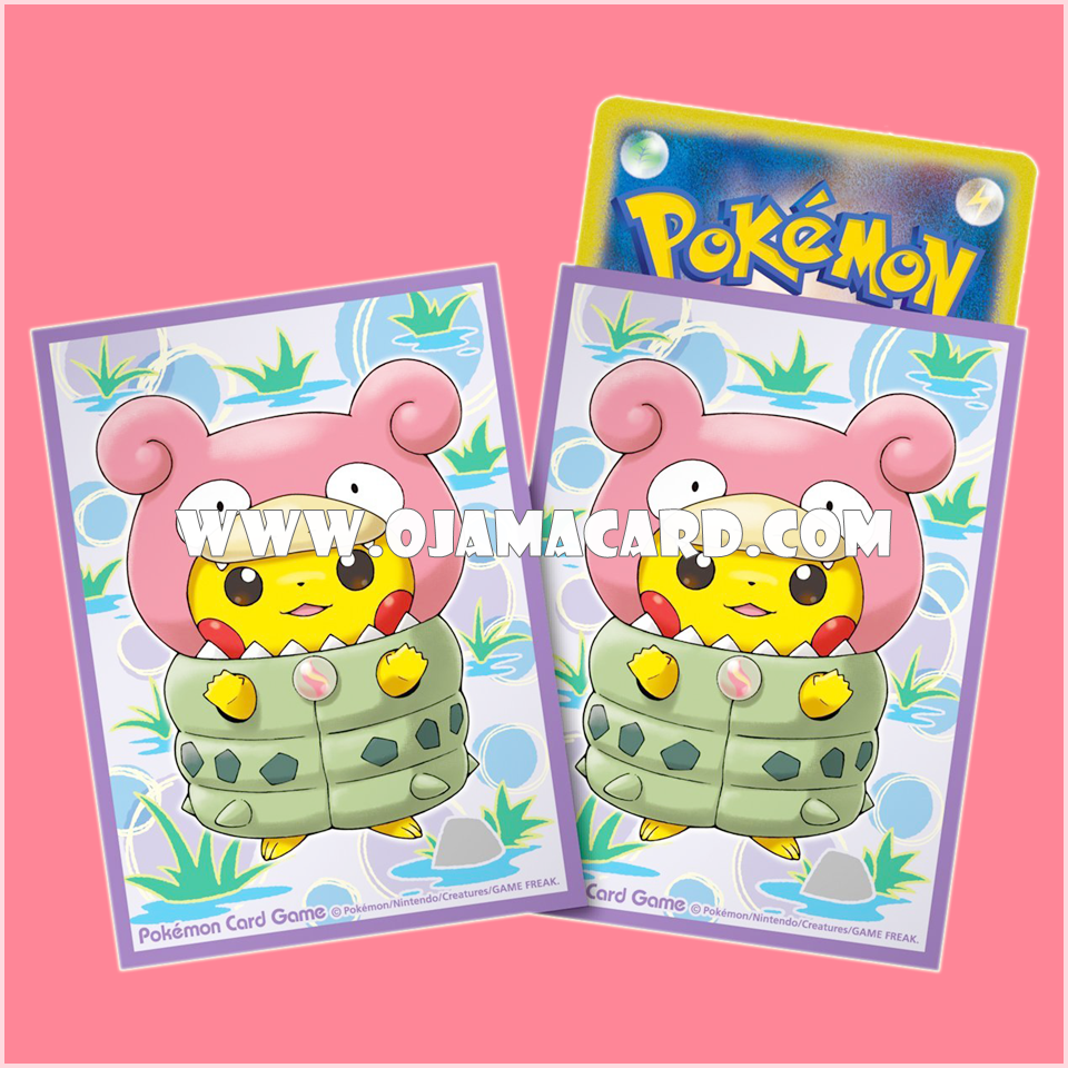 Pokémon Card Game Deck Shield | Card Sleeves — Mega Slowbro's Poncho-clad Pikachu「32ct.」