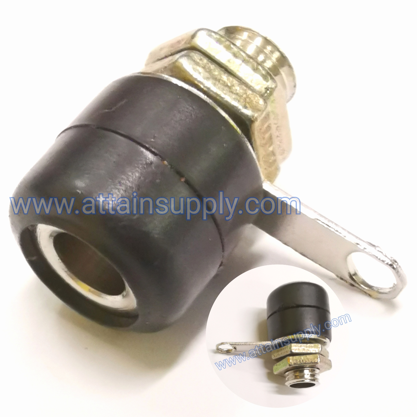 BIDINGPOST กลมสั้น-ขอบมน/BLACK