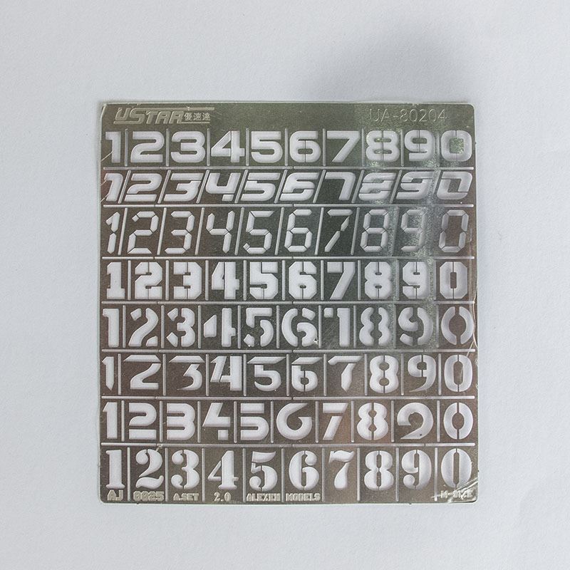 USTAR U-STAR TOOLS 80204 Paint Mask Masking Template Numbers 1