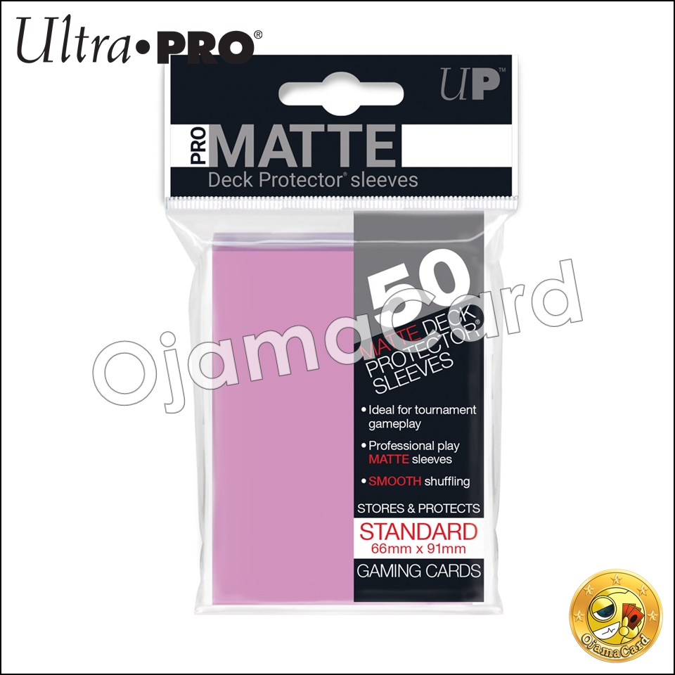 Ultra•Pro PRO-Matte Standard Deck Protector Sleeves (50ct) — Pink