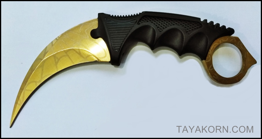 มีดคารัมบิต โกลเด้นสไปเดอร์ Golden Spyder Karambit Knife TKKB-GS8