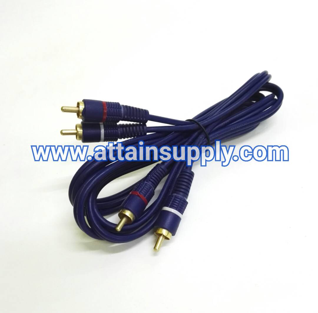 สายAUDIO สีน้ำเงิน/2M.