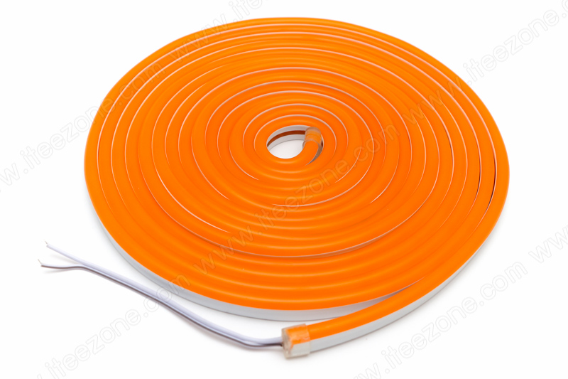 ไฟเส้น Neon Flex 12V Silicone สี Orange ส้ม (กันน้ำ)
