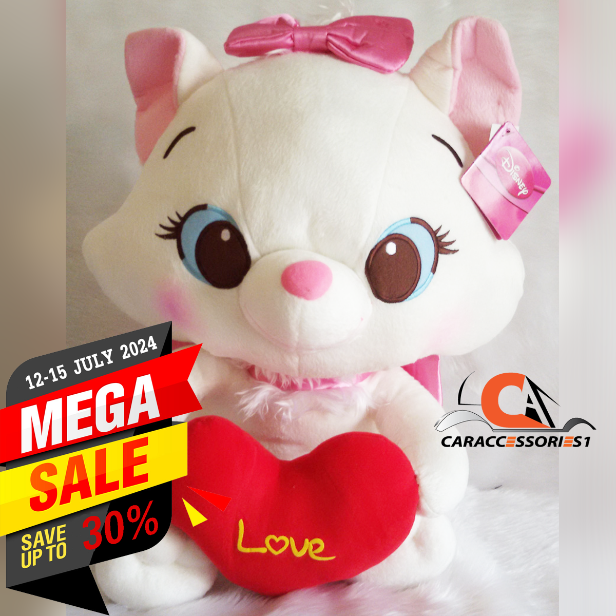 ตุ๊กตาแมวมารีถือหัวใจ 17" ลิขสิทธิ์แท้ ราคาพิเศษ New arrival!