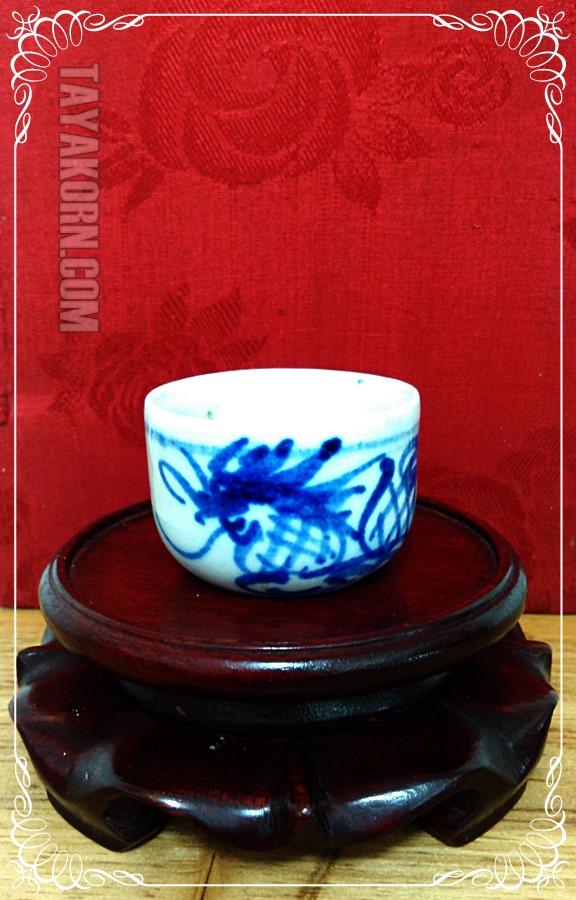 ถ้วยชาจีน ลายมังกรสยบมาร Hand made ทั้งปั้นและเขียนลาย