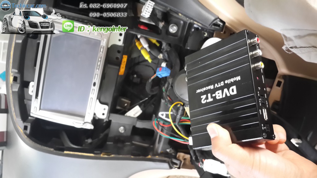 กล่องรับทีวีดิจิตอล ในรถยนต์ DTV2015 แบบสองเสาอากาศ (รุ่น DTR-1506TL)