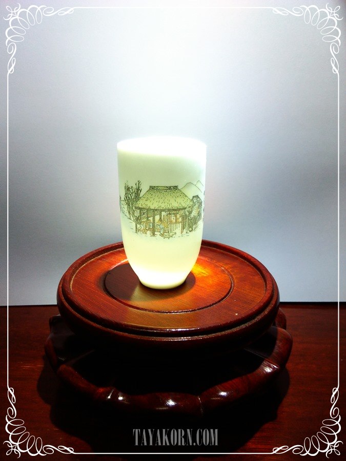 ชุดถ้วยชาแบบดมดื่ม ลายศาลาชา Tea hut Tea cup