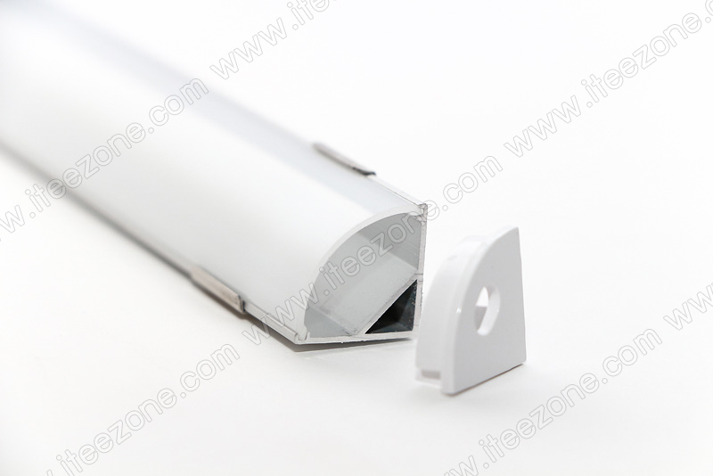 ราคาต่อ 1 เส้น ยาว 1 เมตร ราง V + ฝาอะคริลิค โค้ง รางไฟ Aluminium Profile รางอลูมิเนียม ใช้กับไฟเส้น LED รางไฟเส้น rail led track โพรไฟล์