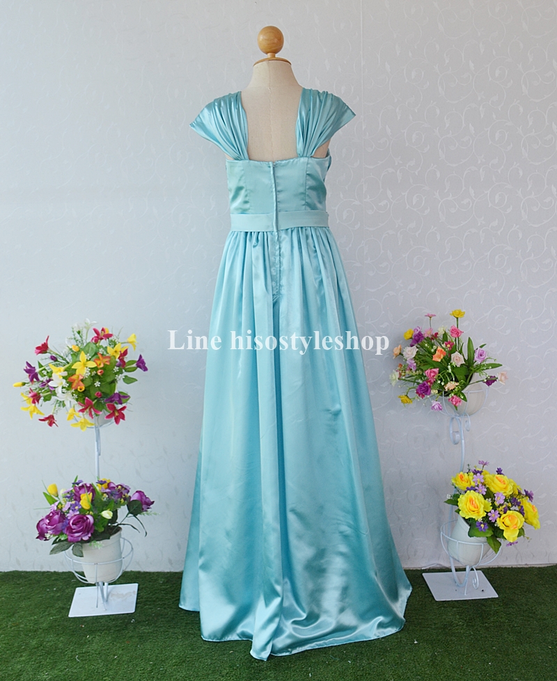 พร้อมส่ง Size L ชุดราตรียาว ผ้าซาติน ซิปหลัง รุ่นนี้สามารถใส่ได้ถึง 7 แบบเลยค่ะ