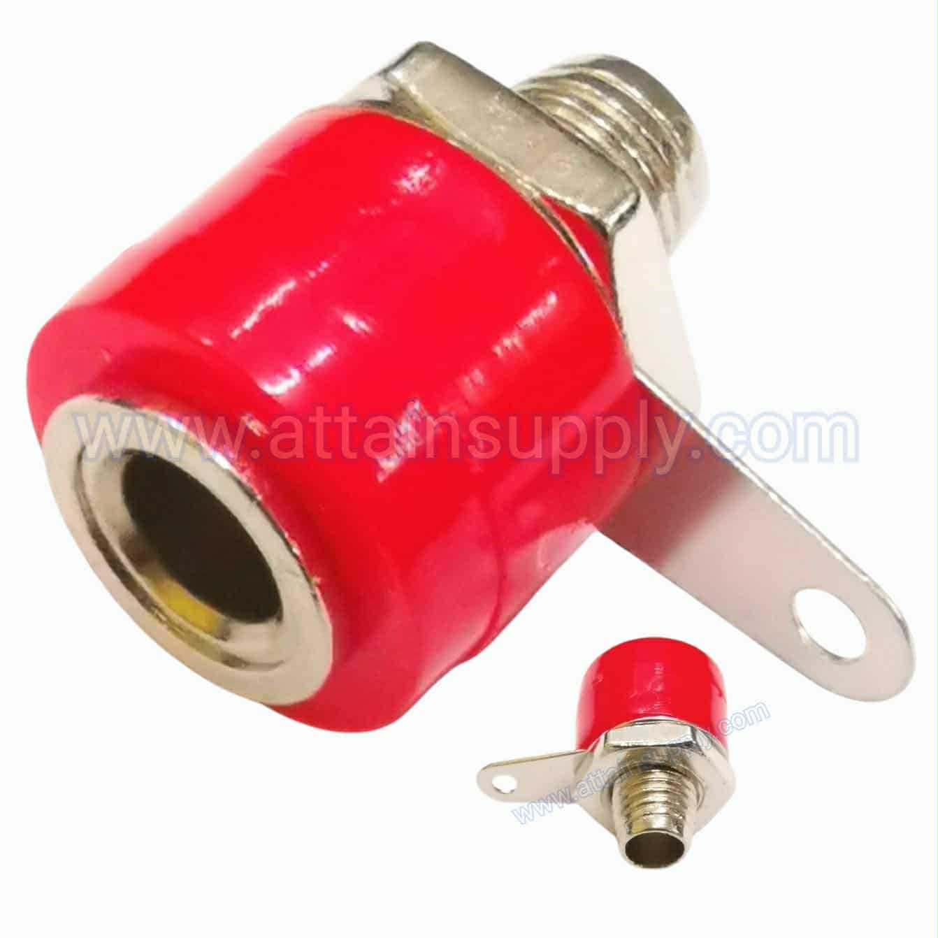 BIDINGPOST กลมสั้น/RED