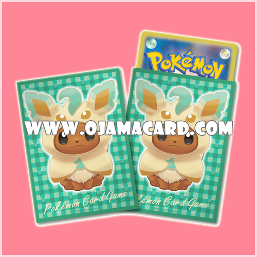 Pokémon Card Game Deck Shield | Card Sleeves — Eievui | Eevee Poncho Series LF「64ct.」