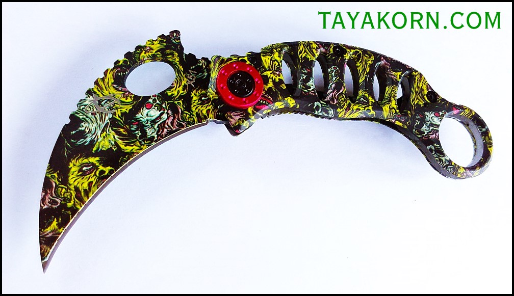 มีดคารัมบิตทีเร็กซ์ไดนาซอร์ T-Rex Dinosaur Karambit Knife