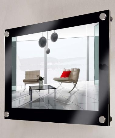 A3 กรอบรูปอะครีลิค ติดผนัง 48x36ซม. Acrylic Wall Mounted Photo Frame 48x36cm.(for A3) ชุด