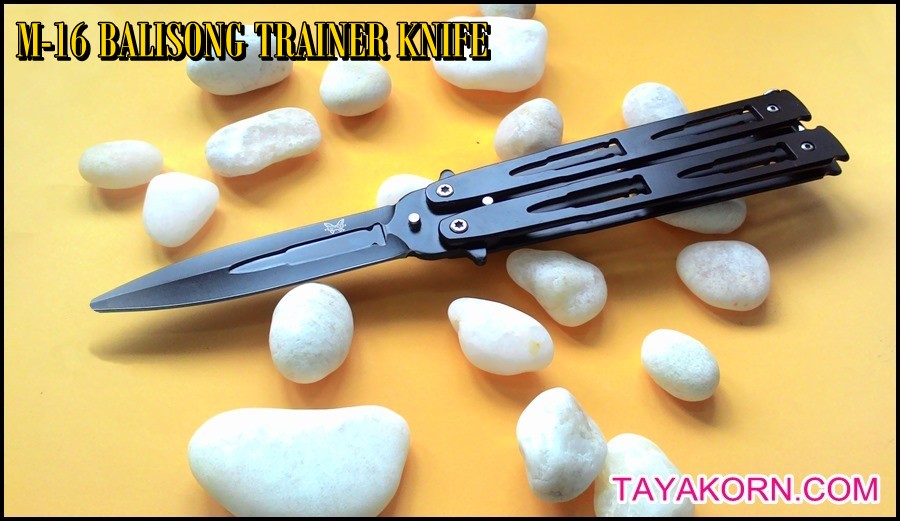มีดซ้อมควง บาลิซองเอ็ม16 M16 BALISONG TRAINER KNIFE TKBS-M16TR
