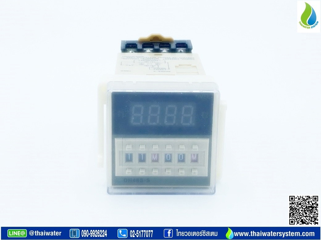 10-DH48S-S-12VDC Timer ทามเมอร์ เครื่องตั้งเวลา สลับเปิด-ปิด 12V ( 0.1 วินาที - 99 ชั่วโมง ) ยี่ห้อ Berme รุ่น DH48S-S (SKU-228)