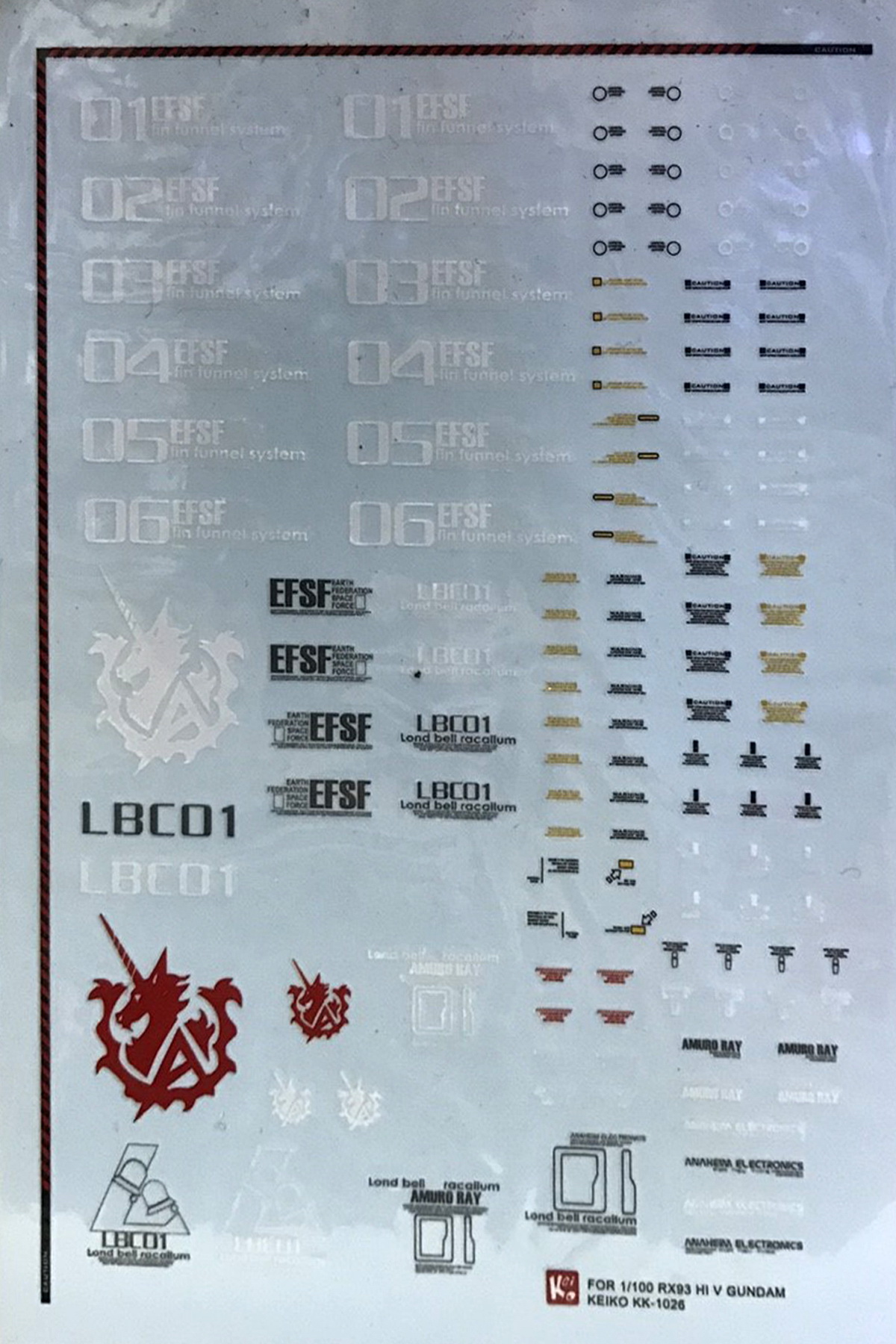 decals MG Hi V Gundam