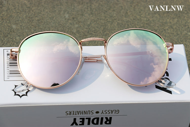 แว่นกันแดด Glassy Sunhaters Ridley- Rose Gold <ปรอทชมพู> ของแท้ 100%